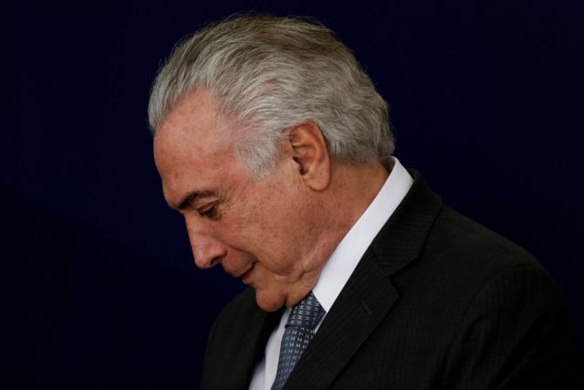 Βραζιλία: Ερευνα κατά του προέδρου Τέμερ για μίζες