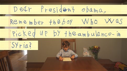 Εξάχρονος με επιστολή στον Ομπάμα προσφέρει σπίτι και παιχνίδια στον ματωμένο Ομράν