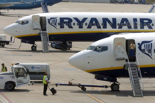 Ακύρωση 110 πτήσεων της Ryanair λόγω της απεργίας των ελεγκτών