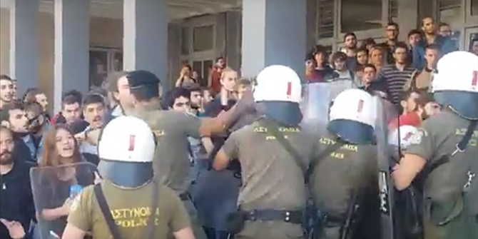 Θεσσαλονίκη: Ενταση και επεισόδια στα δικαστήρια για τους πλειστηριασμούς