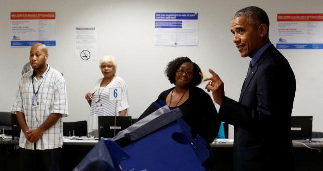 Ο Ομπάμα ψήφισε «εκ των προτέρων» για τις προεδρικές εκλογές