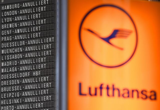 Ακύρωση 35 πτήσεων της Lufthansa την Κυριακή