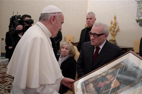 Οταν ο Μάρτιν Σκορσέζε συνάντησε τον Πάπα Φραγκίσκο στο Βατικανό