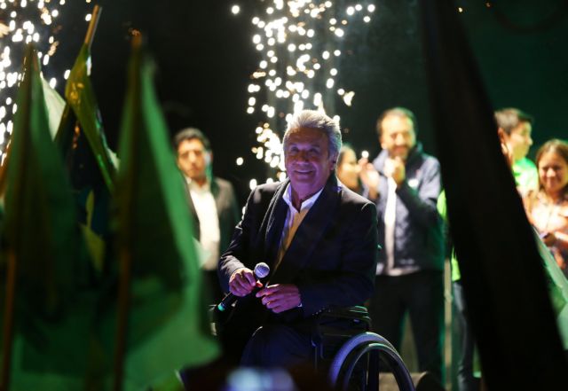 Ισημερινός: Πιθανός νικητής των προεδρικών εκλογών στον πρώτο γύρο,  ο Λένιν Μορένο