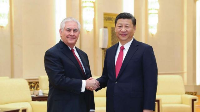 Τίλερσον: «Ο Τραμπ επιθυμεί να συναντηθεί σύντομα με τον πρόεδρο της Κίνας»