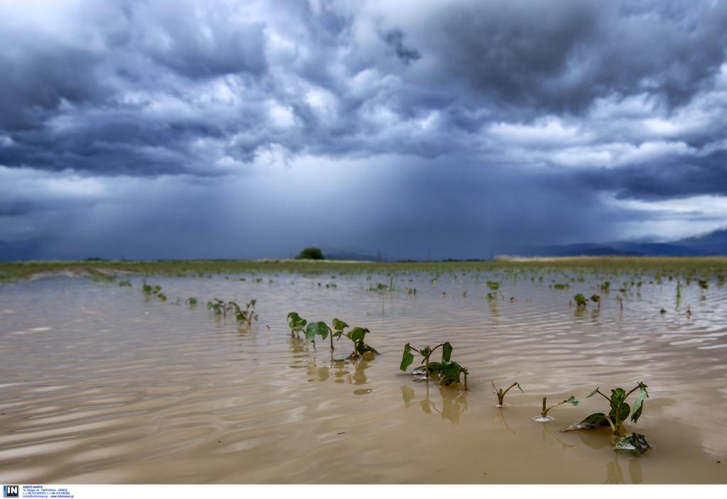 Βροχερό το σκηνικό του καιρού σε μεγάλο τμήμα της χώρας – Ζημιές στον Θεσσαλικό κάμπο