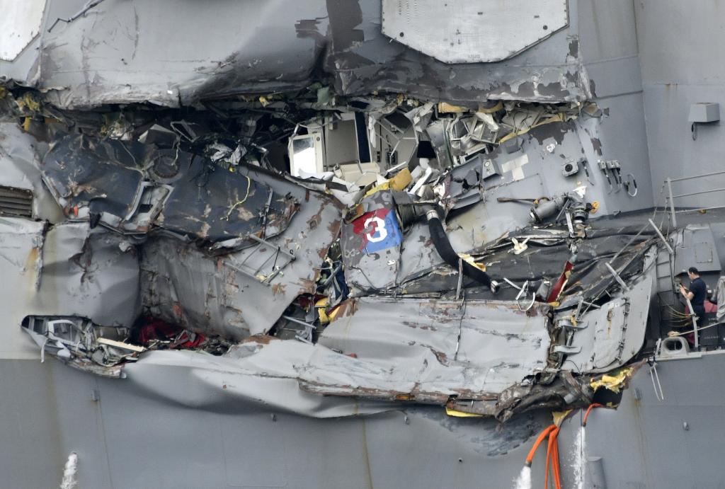 Νεκροί βρέθηκαν οι επτά αγνοούμενοι ναύτες του αμερικάνικου αντιτορπιλικού