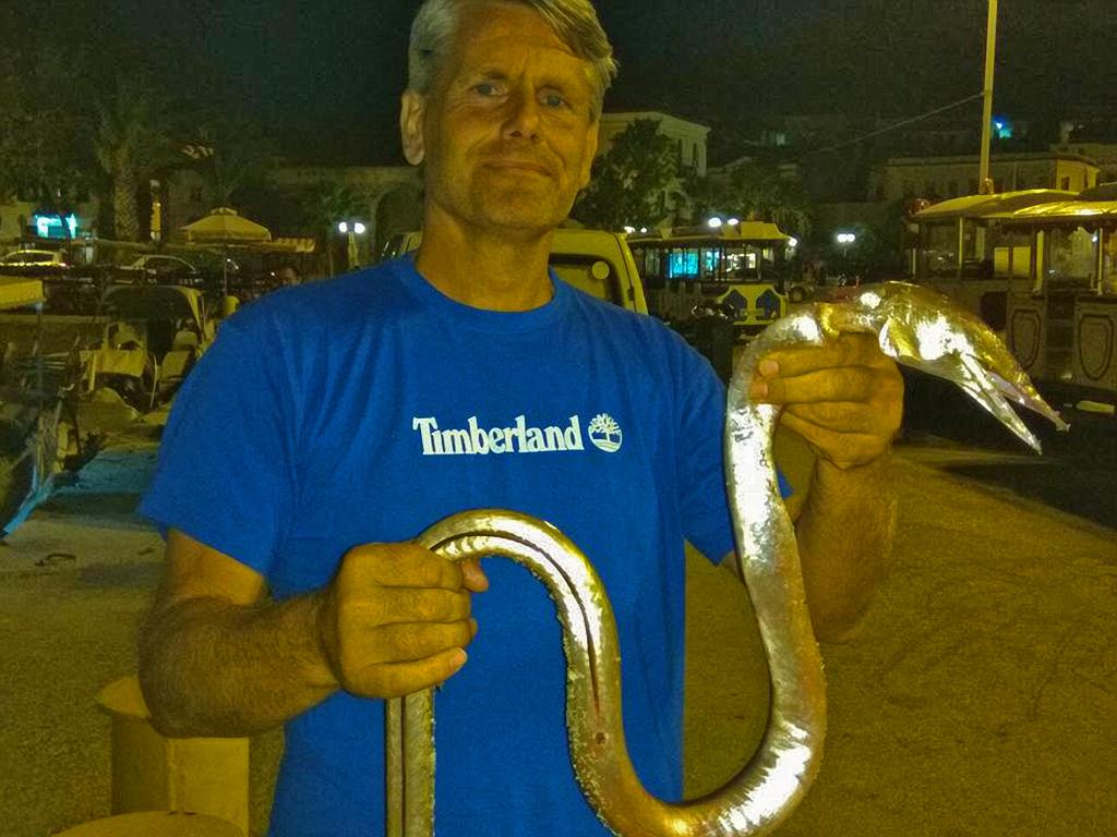 Τεράστιο «ψάρι-φίδι» αλίευσε ψαράς στο Ναύπλιο