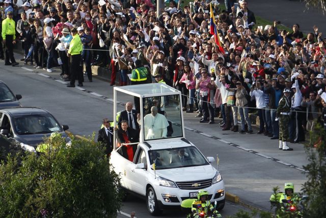 Στην Κολομβία ο πάπας Φραγκίσκος για την ειρήνη και τη συμφιλίωση