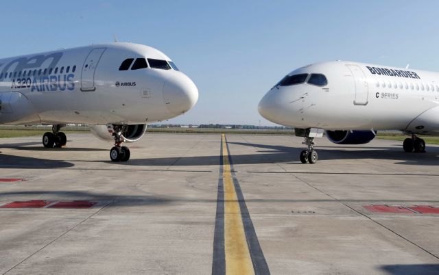 Συνεχίζονται οι αερομαχίες μεταξύ Airbus και Boeing για τα αεροσκάφη CSeries
