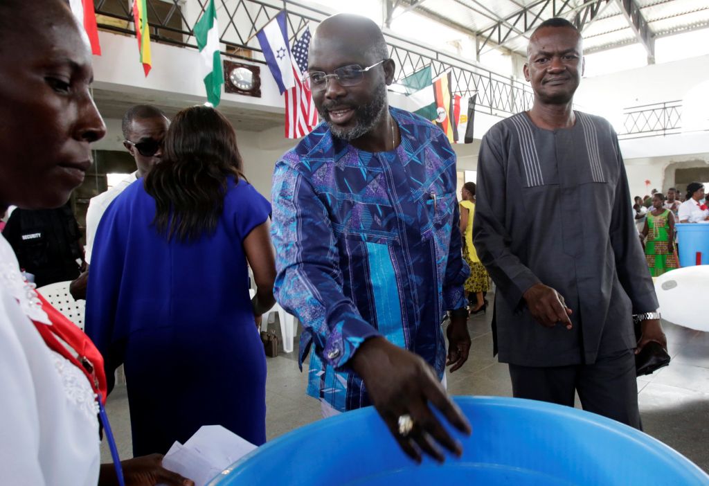 Ο Ζορζ Γουεά επικράτησε στον πρώτο γύρο των προεδρικών εκλογών της Λιβερίας