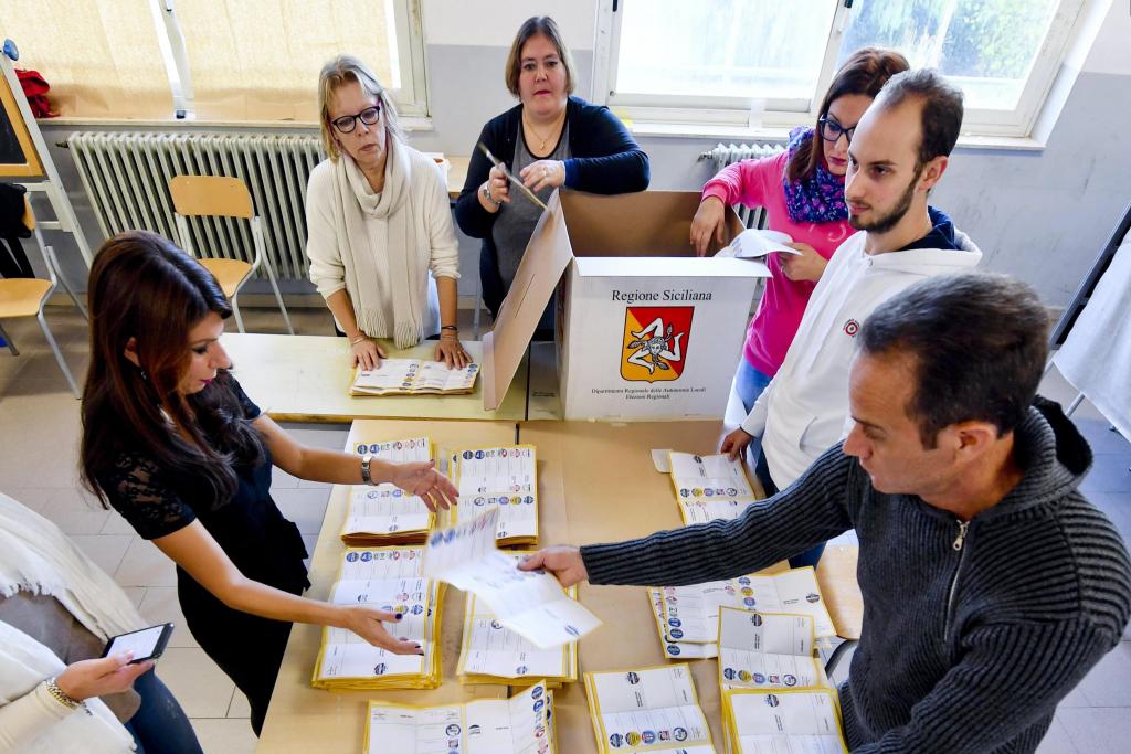 Προηγείται η Κεντροδεξιά στις εκλογές της Σικελίας