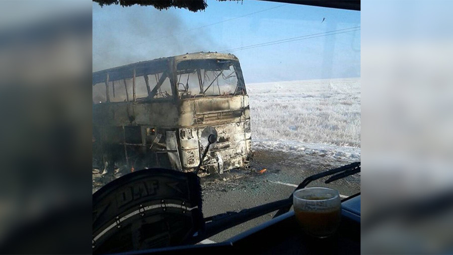Καζακστάν: 52 νεκροί σε φλεγόμενο λεωφορείο