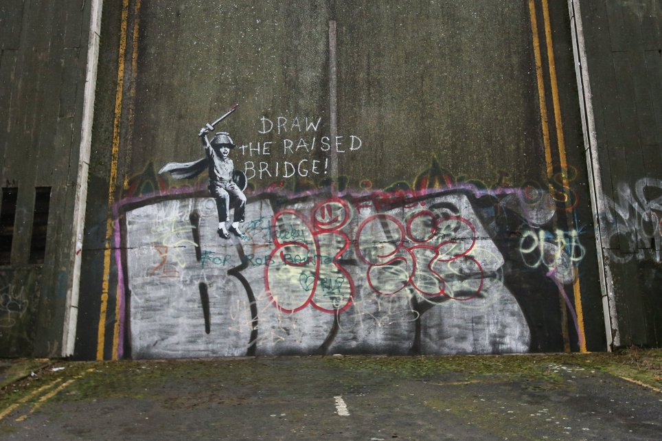 Eργο του Μπάνκσι «σώθηκε» μετά από βανδαλισμό