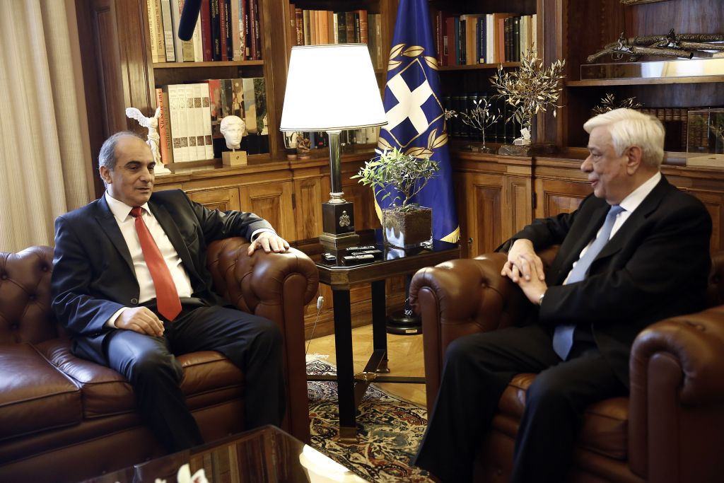 Συνάντηση Παυλόπουλου με τον πρόεδρο της κυπριακής Βουλής