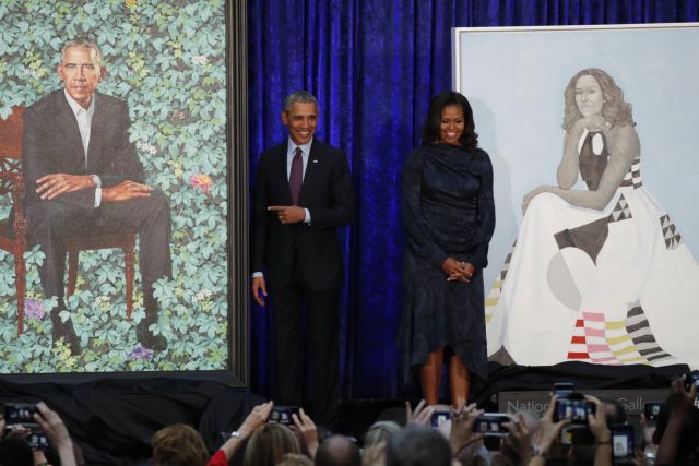 Η πρωτοτυπία του Μπαράκ και της Μισέλ Ομπάμα στα πορτρέτα του Ιδρύματος Σμιθσόνιαν | tanea.gr