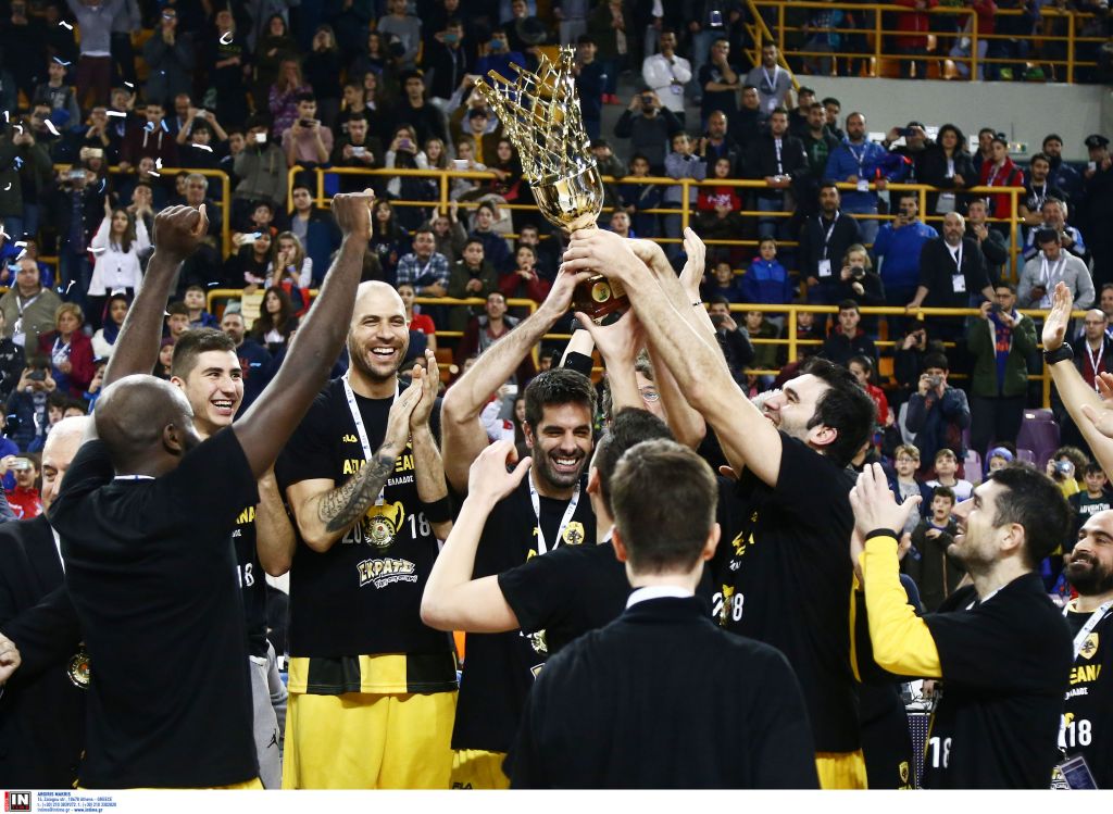 Μπάσκετ:  Kυπελλούχος Ελλάδας για 4η φορά στην ιστορία της η ΑΕΚ