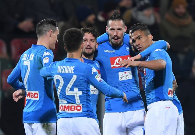 «Πεντάρα» της Νάπολι στην έδρα της Κάλιαρι