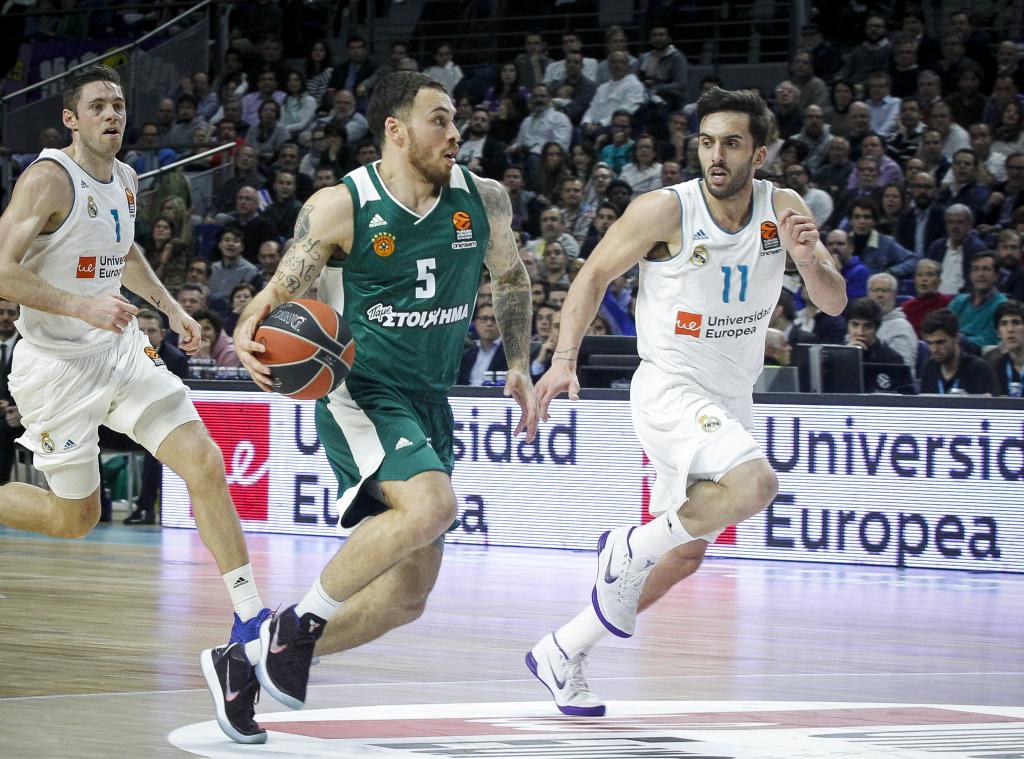Ευρωλίγκα: Ηττα του Παναθηναϊκού από τη Ρεάλ στη Μαδρίτη