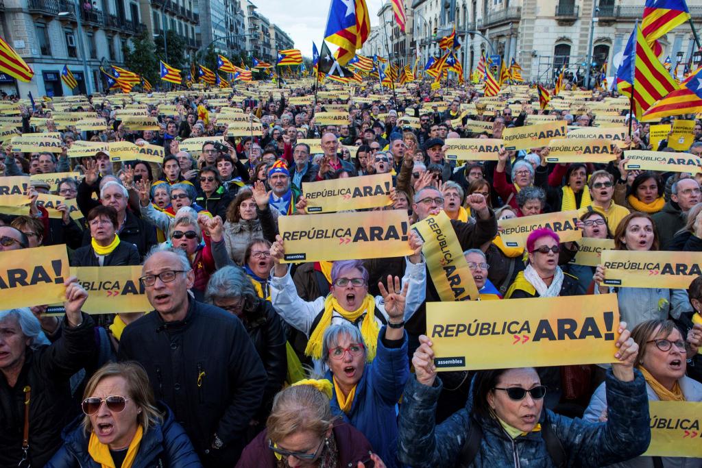 Διαδηλώσεις αυτονομιστών στην Καταλωνία