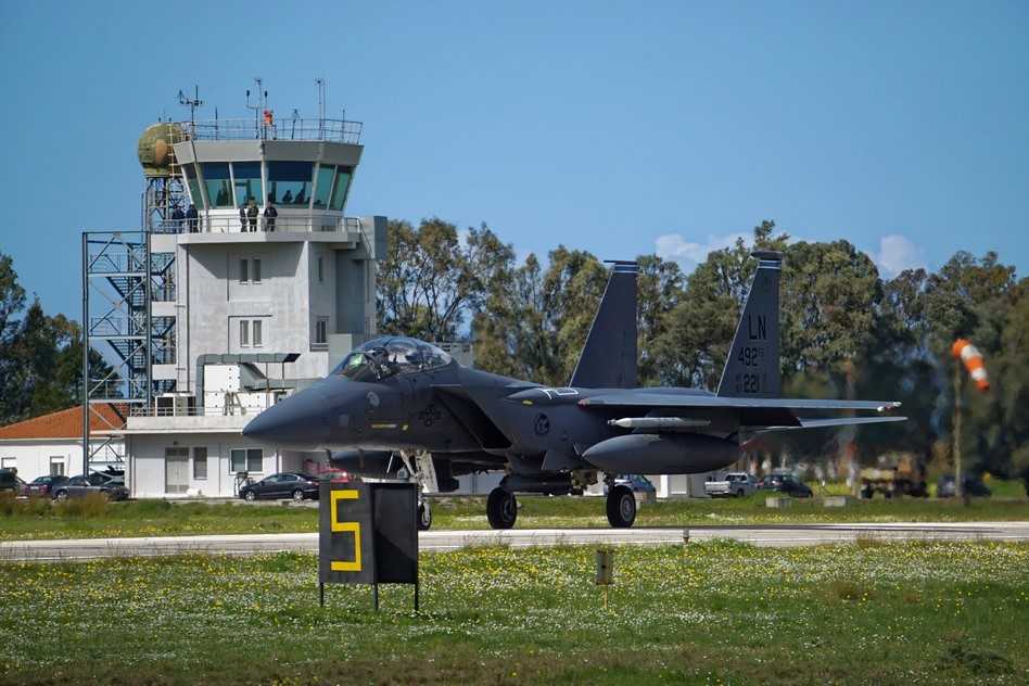 Αμερικανικά F-15 στην αεροπορική άσκηση «Ηνίοχος 2018»