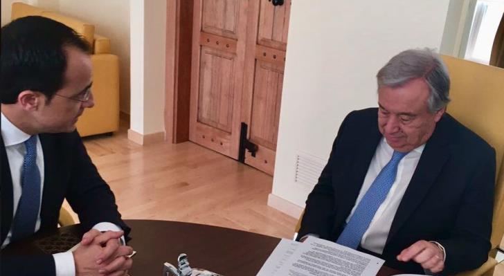 «Παραγωγική» η συνάντηση Γκουτέρες – Χριστοδουλίδη για Κυπριακό