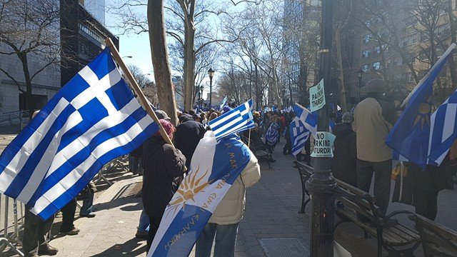 ΗΠΑ: Συλλαλητήριο της Ομογένειας για τη Μακεδονία στη Νεα Υόρκη