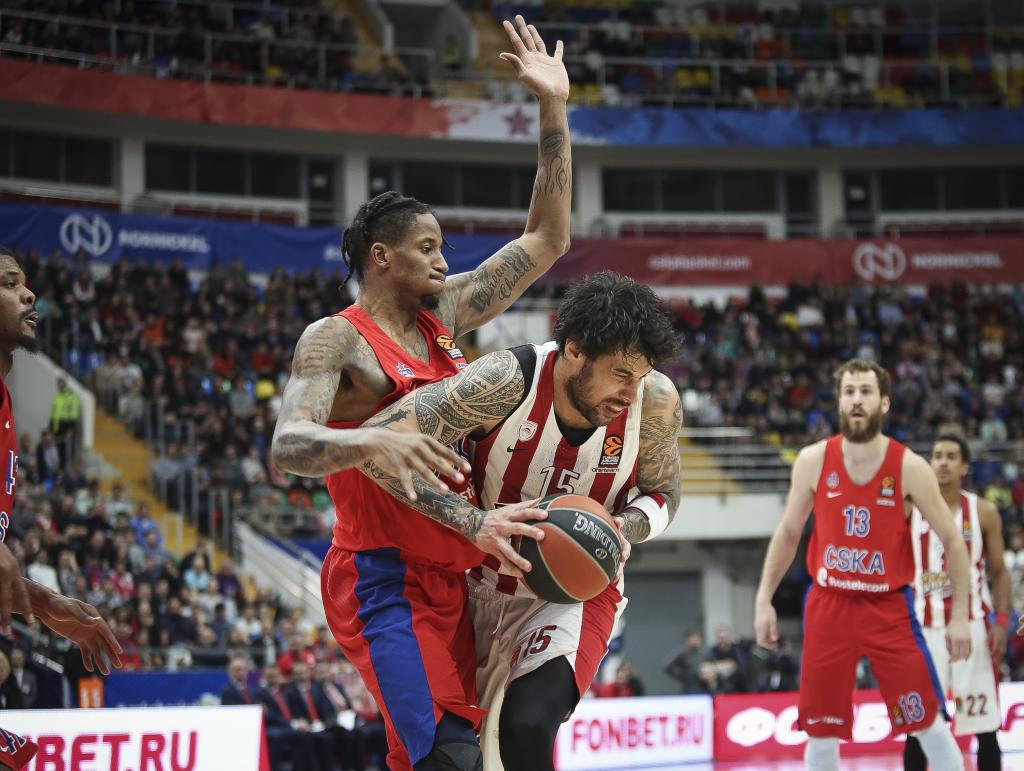 Ευρωλίγκα: Ηττα του Ολυμπιακού στη Μόσχα από την ΤΣΣΚΑ
