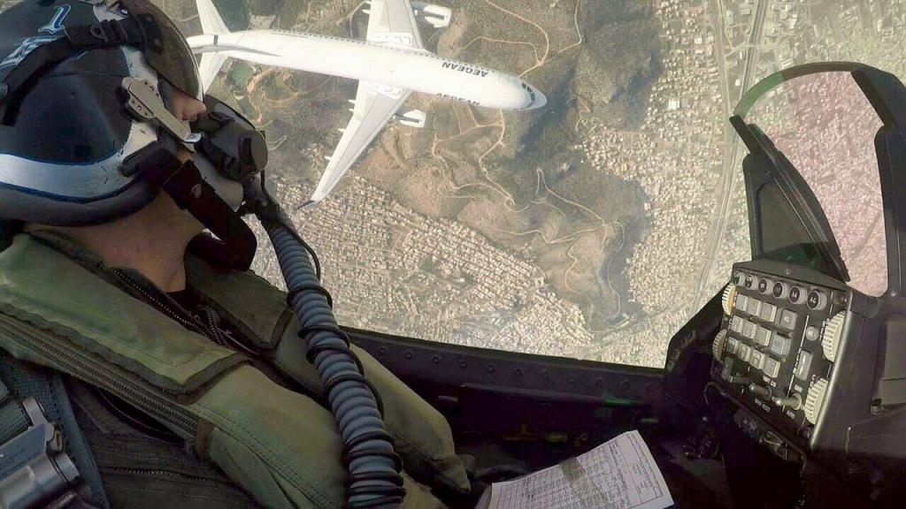 Greek pilots and fighter jets at the limit of endurance