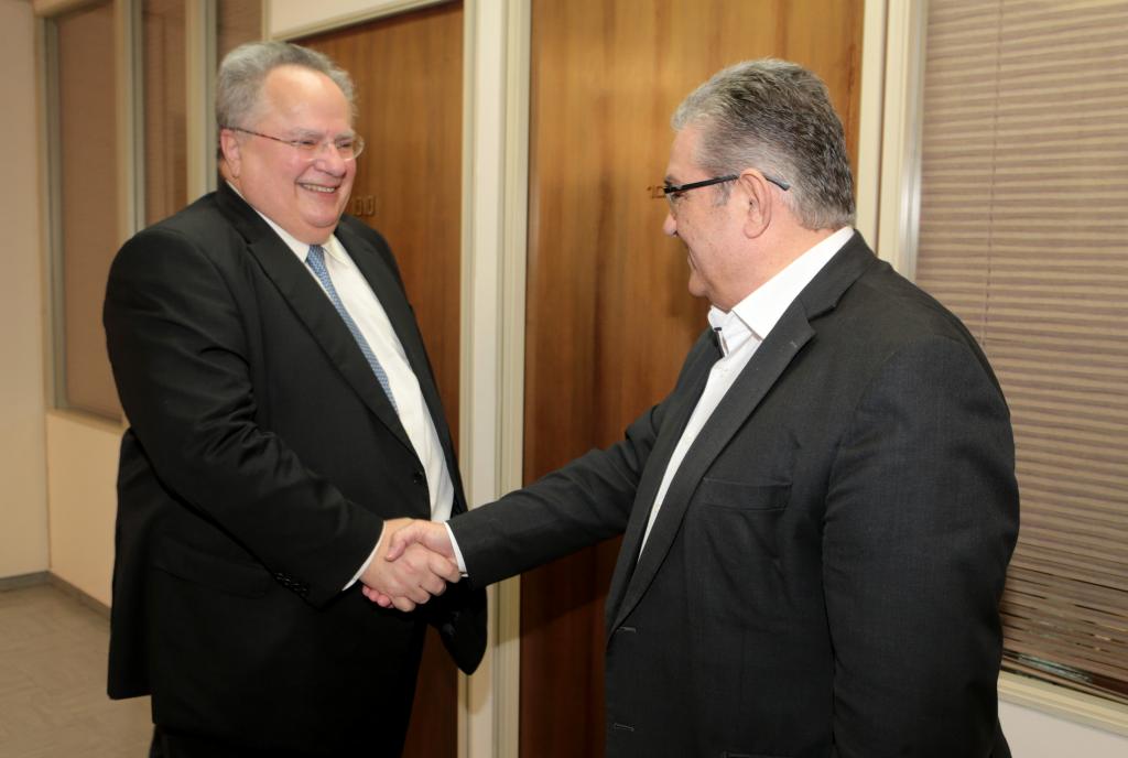 Χωρίς δηλώσεις η συνάντηση Κοτζιά – Κουτσούμπα στον Περισσό