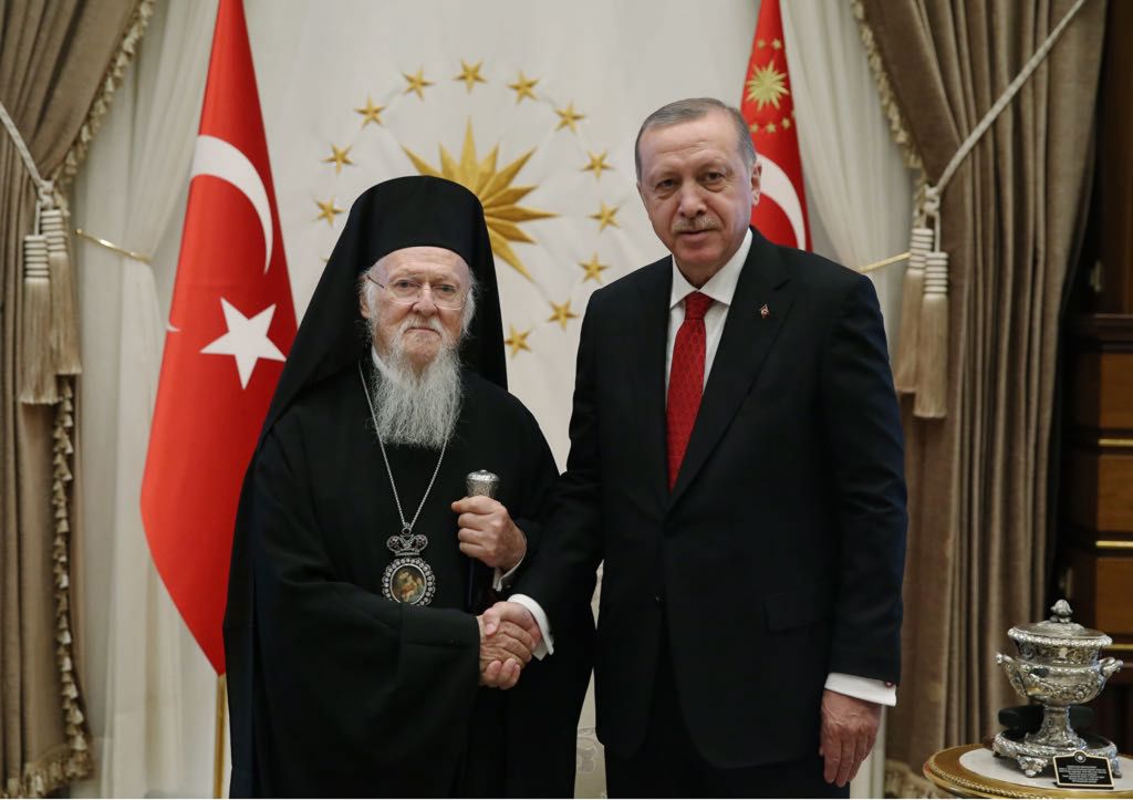 Σε «καλό κλίμα» η συνάντηση Πατριάρχη Βαρθολομαίου – Ερντογάν