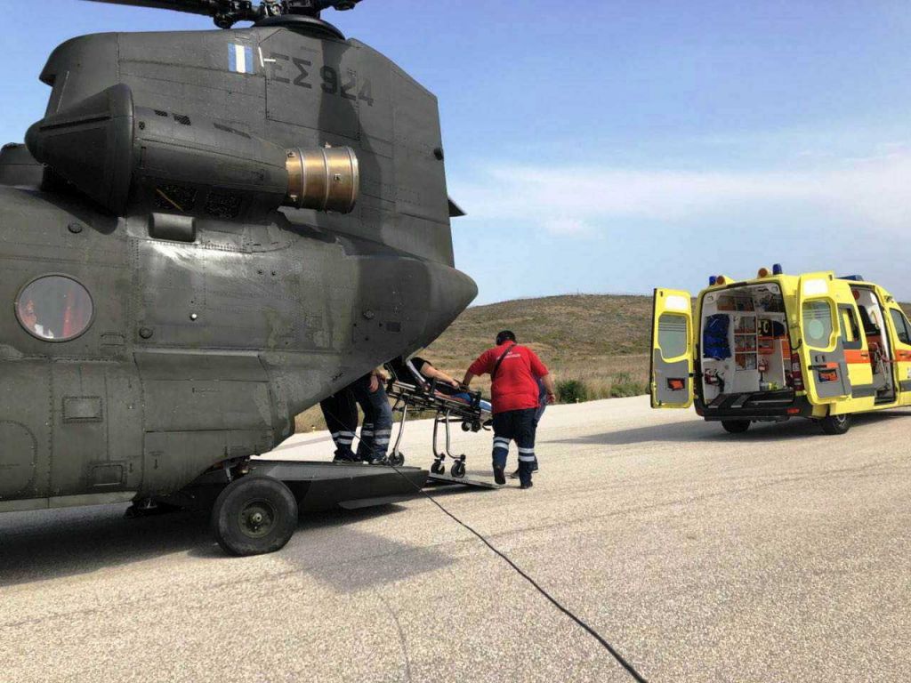 Αεροδιακομιδές 28 ασθενών τον Απρίλιο από τον Στρατό Ξηράς