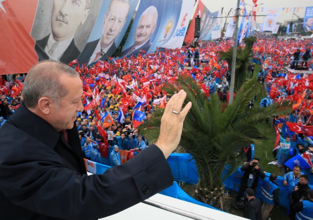 Προεκλογική συγκέντρωση Ερντογάν στο Σαράγεβο