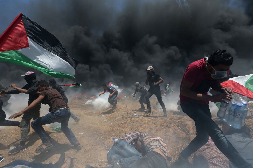 Σφαγή στη Γάζα με 58 νεκρούς Παλαιστίνιους και 2.700 τραυματίες
