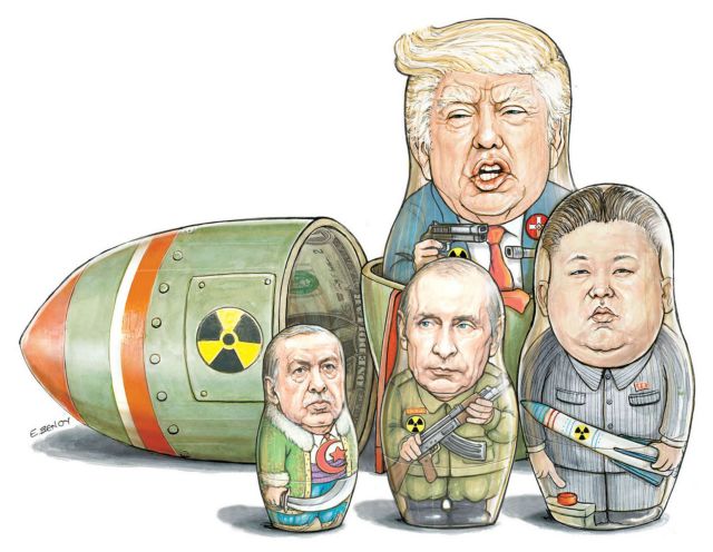 Ο πόλεμος με το βλέμμα των γελοιογράφων