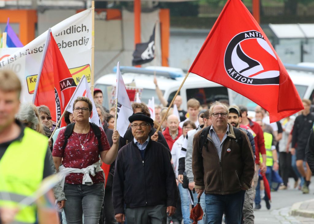 Διαδήλωση εναντίον της Χρυσής Αυγής στο Στρασβούργο