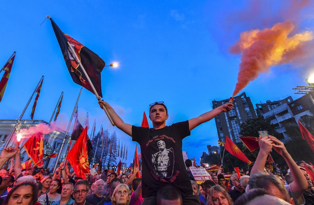 Διαδήλωσαν κατά της αλλαγής του ονόματος των Σκοπίων