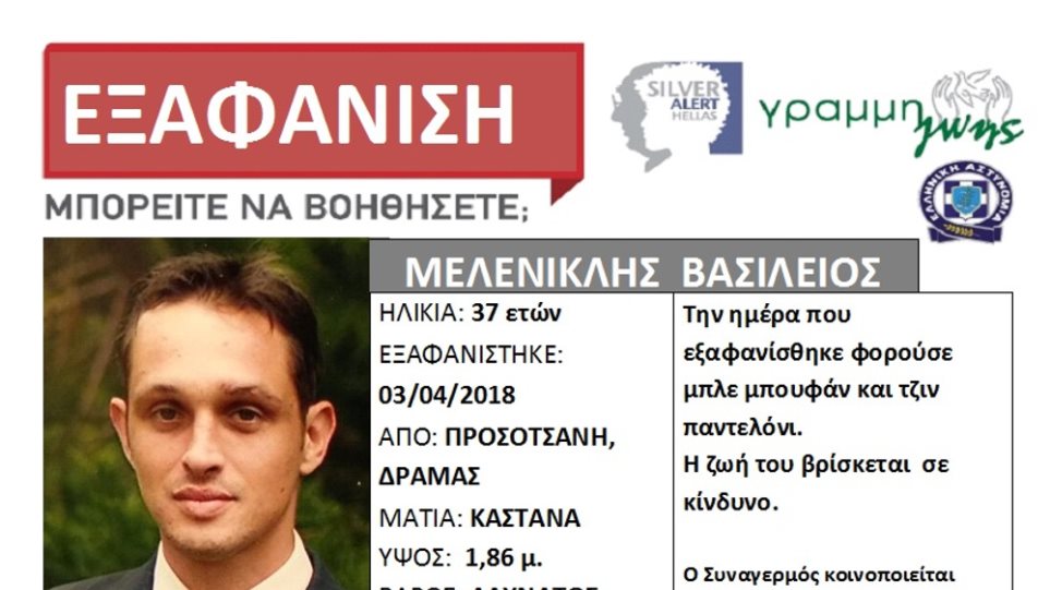 Τραγικό τέλος: Βρέθηκε θαμμένο το πτώμα του 37χρονου Βασίλη που είχε εξαφανιστεί