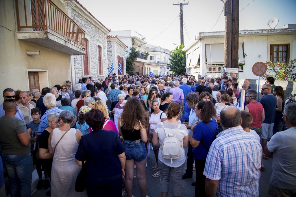 Σάμος: Διαμαρτυρία για την κατασκευή νέου ΚΥΤ μεταναστών και προσφύγων