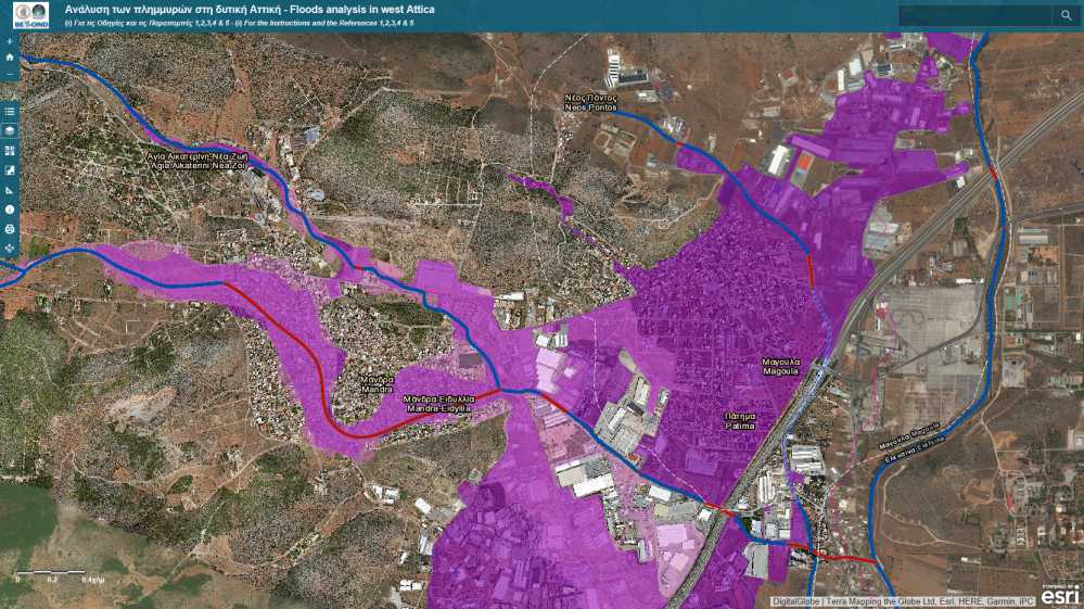 Στα 534 εκτάρια μετρήθηκε η έκταση της πλημμύρας που έπληξε την Μάνδρα