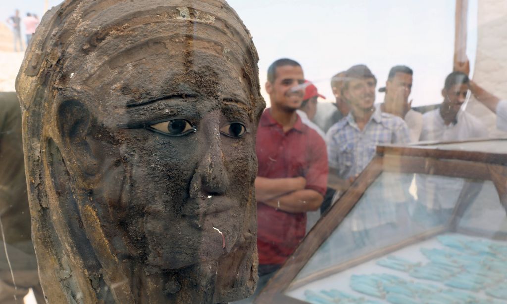 Ανακάλυψαν αρχαιοελληνικής τεχνικής επιχρυσωμένη μάσκα μούμιας
