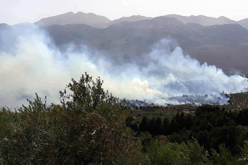 Χανιά: Ξεκινά η καταγραφή των ζημιών από την πυρκαγιά στον Κακόπετρο