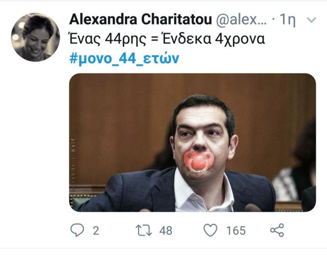 Πάρτι στο Twitter για το #μόνο_44_ετών