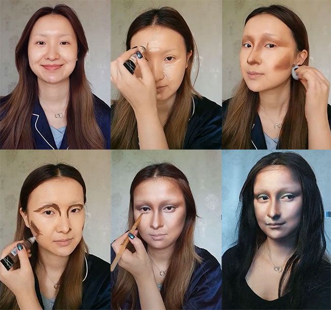 Κινέζα make-up artist ζωντανεύει έργα τέχνης στο πρόσωπό της