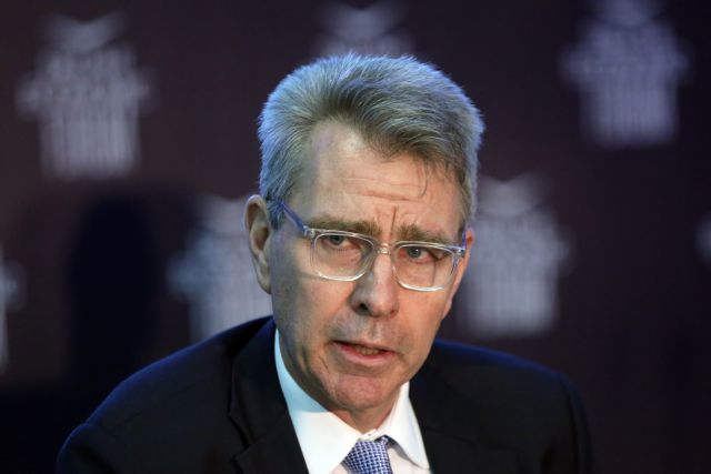 Pyatt congratulates Greek Foreign Ministry for work toward release of two officers