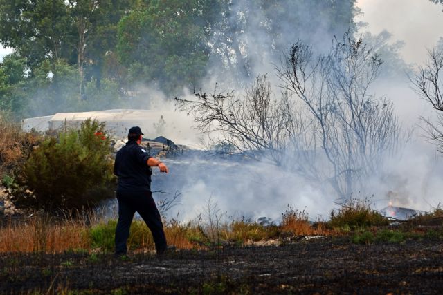 Πυρκαγιά στην περιοχή Σταυρός στην Εύβοια