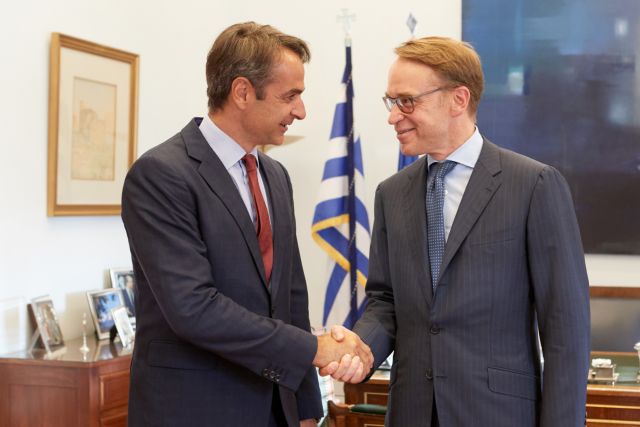 Το πρόγραμμα της ΝΔ παρουσίασε στον Βάιντμαν ο Μητσοτάκης