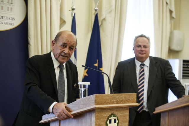 Μια παραγωγική συνάντηση ήταν αυτή των ΥΠΕΞ Κοτζιά – Λε Ντριάν