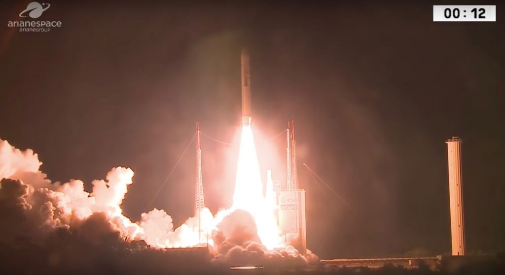Ολοκληρώθηκε η 100ή εκτόξευση του Ariane 5