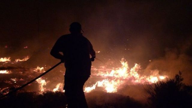 Φωτιά στην Κεφαλονιά : Μάχη με τις φλόγες δίνουν οι πυροσβέστες